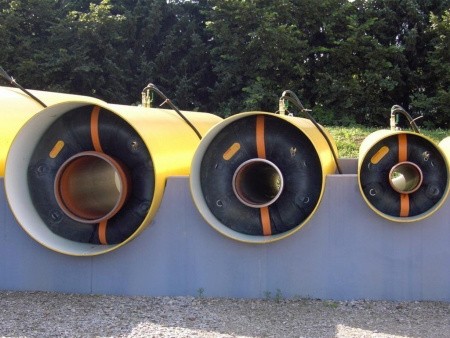 Пневматическое заглушающее перекрытие LAMPE тип 1500-2600, серия 2000 под обводную трубу 600 мм.